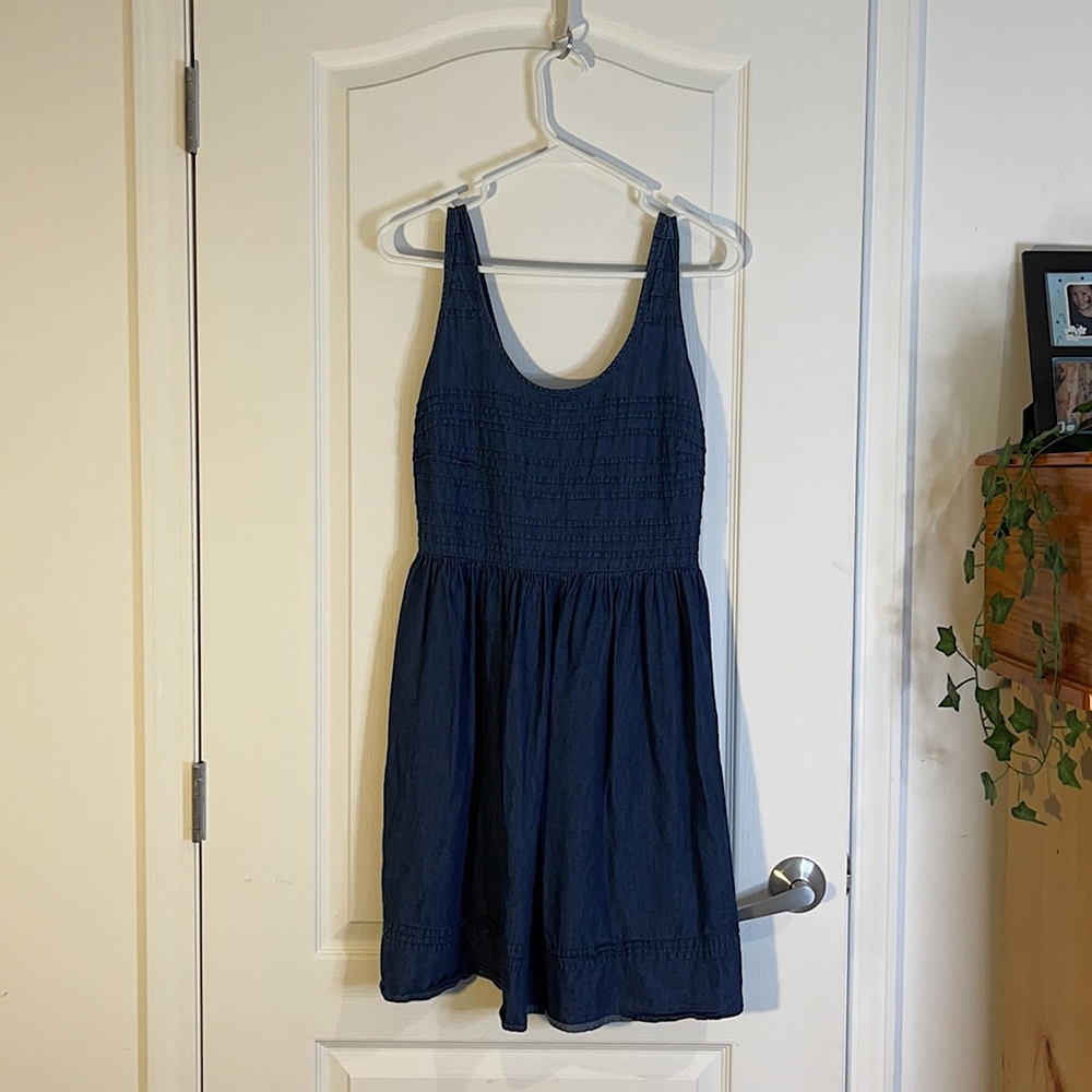 Jean Side Zip Tank Dress